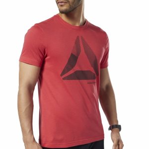 Reebok Graphic Series One Series Training Shift Blur T Shirt Herren - Rot - DE 503-OCV